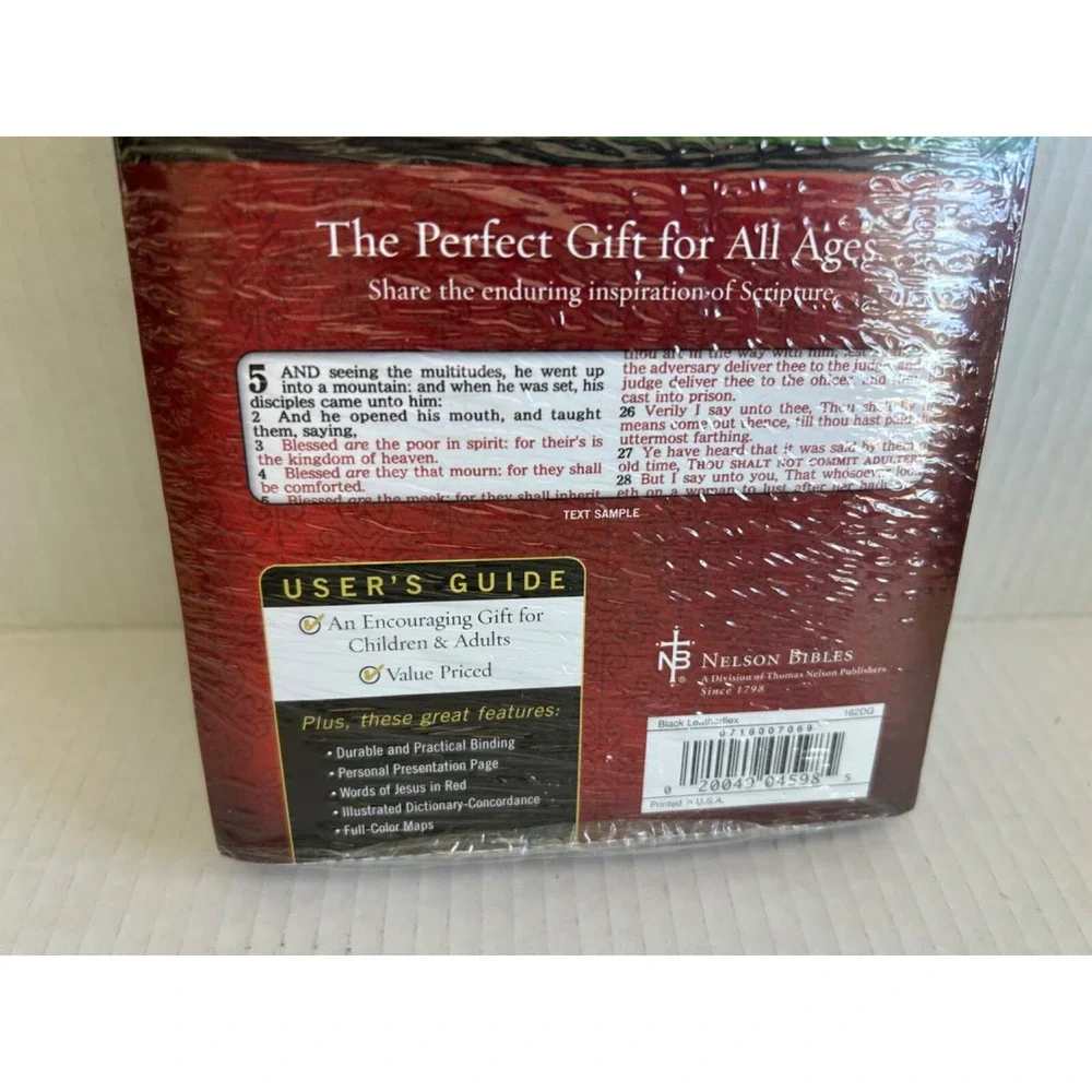 Holy Bible Gift and Award Edition NIP KJ Nelson Religion Education Gifts